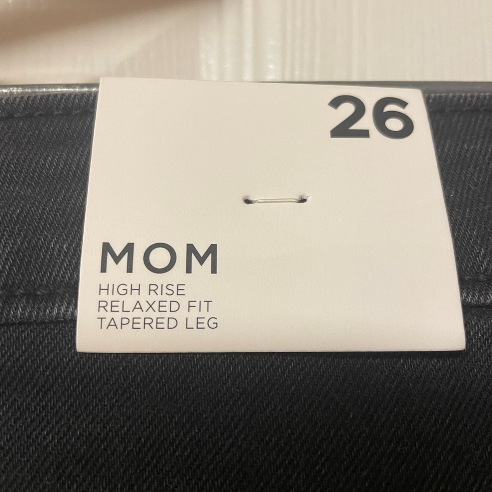 NWT Forever 21 Mom Jeans Black Skinny Jeans High Rise size 26 stretch nwt - Picture 8 of 12